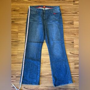 Sasson Bootcut Boogie Jeans Size 14 Embellished Denim